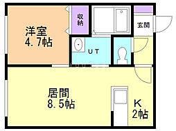 間取図画像 1LDK