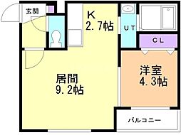 間取図画像 1LDK