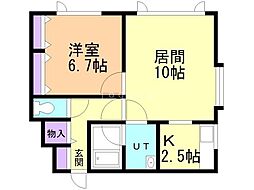 間取図画像 1LDK