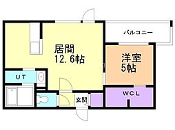 間取図画像 1LDK