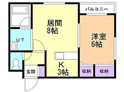 間取図画像 1LDK