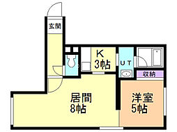 間取図画像 1LDK