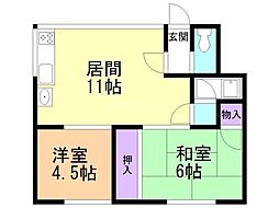 間取図画像 2LDK