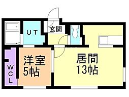 間取図画像 1LDK