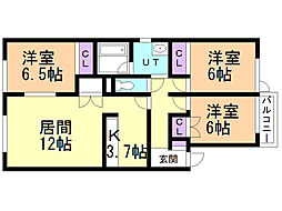 間取図画像 3LDK