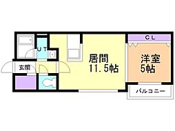 間取図画像 1LDK