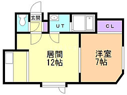 間取図画像 1LDK