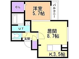 間取図画像 1LDK