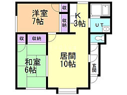 間取図画像 2LDK