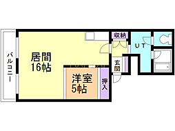 間取図画像 1LDK