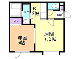 間取図画像 1LDK