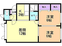 間取図画像 2LDK