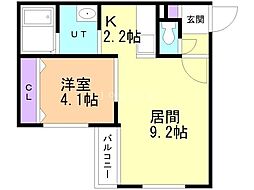 SOAVITA手稲本町 1LDKの間取図画像