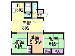 間取図画像 3LDK
