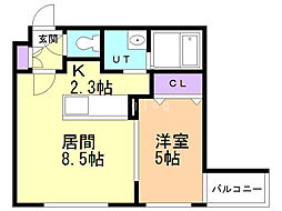 間取図画像 1LDK
