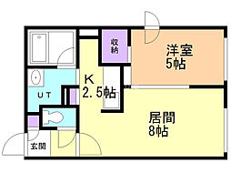 AQUA 1LDKの間取図画像