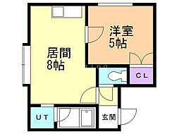 パイントゥリー手稲2 1DKの間取図画像