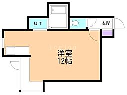 ジュネス前田 1Kの間取図画像