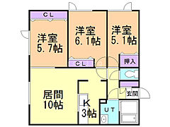物件の間取り