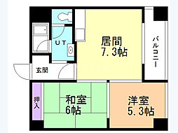 メゾンド琴似 2LDKの間取図画像