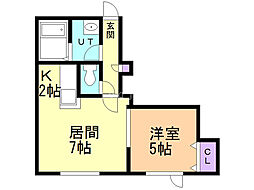 間取図画像 1LDK