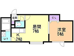 間取図画像 1LDK