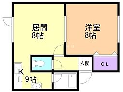 間取図画像 1LDK