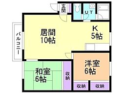 間取図画像 2LDK