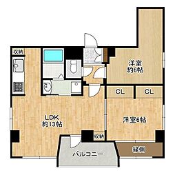 間取図画像 2LDK