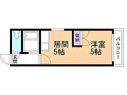 プレステージ・K 1DKの間取図画像