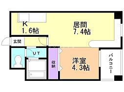 間取図画像 1LDK