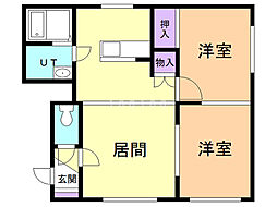 間取図画像 2LDK