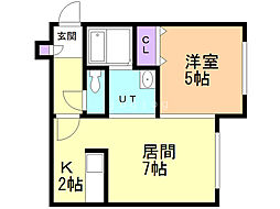 間取図画像 1LDK
