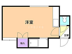 ルセアン本郷 ワンルームの間取図画像