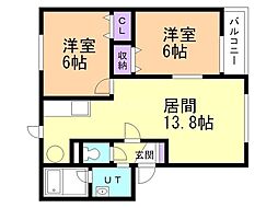 間取図画像 2LDK