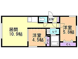 間取図画像 2LDK