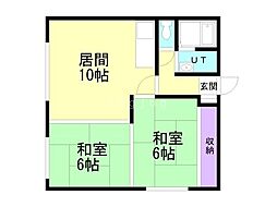 ウチダハイツＡ 2階/201