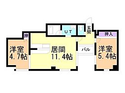 間取図画像 2LDK