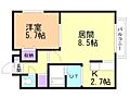 ミルキーウェイ菊水4階5.4万円