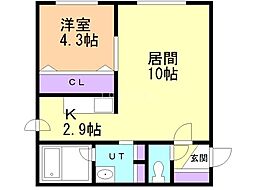 間取図画像 1LDK