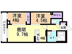 間取図画像 2LDK
