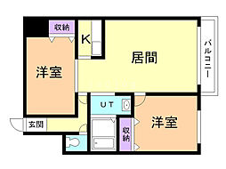 間取図画像 2LDK