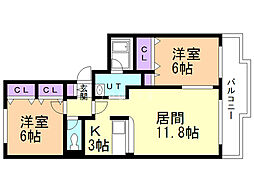 クラリスコートE 2階/202