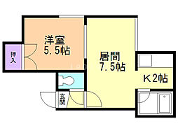 ヒルズ北郷西 1階
