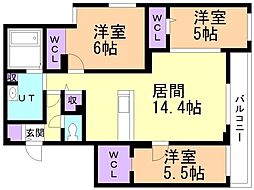間取図画像 3LDK
