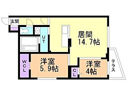 間取図画像 2LDK