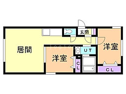 ウィン・ベネチアン 2LDKの間取図画像