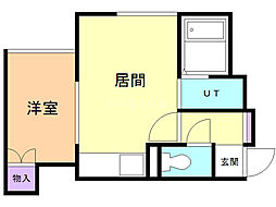 セイリングハウス本郷 1DKの間取図画像
