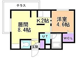 SARAH 1LDKの間取図画像