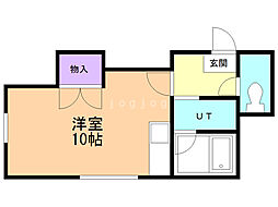 BAM ワンルームの間取図画像